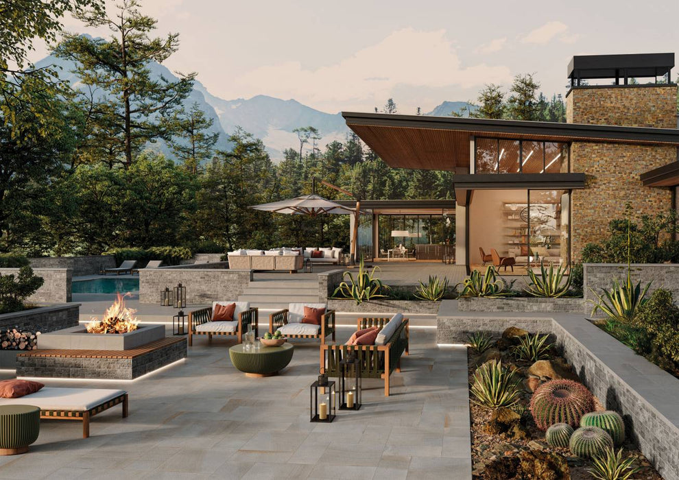 Bluestone Pavers Cobblestone Mix
