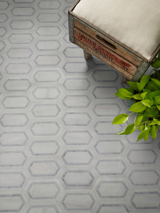 Bianco Dolomite Mosaics
