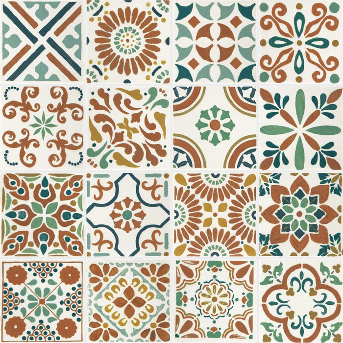 Cotto Revival Stacked Mosaic