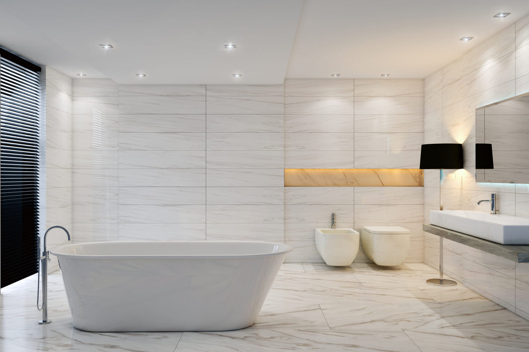 Carrara Select Tiziano Diamond Mosaic