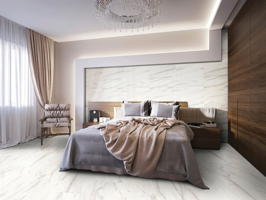 Carrara Select Tiziano Diamond Mosaic